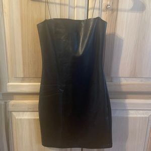 NWT Meshki Leather Dress